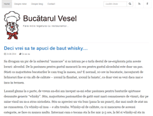 Tablet Screenshot of bucatarulvesel.ro